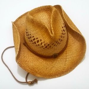 Authentic 100% Straw Cowgirl / Cowboy Hat